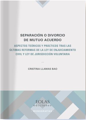 SEPARACIÓN O DIVORCIO DE MUTUO ACUERDO