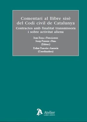 COMENTARI AL LLIBRE SISÈ DEL CODI CIVIL DE CATALUNYA