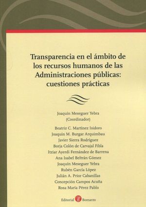 TRANSPARENCIA EN EL AMBITO DE LOS RECURSOS HUMANOS DE LAS ADMINISTRACIONES PUBLI