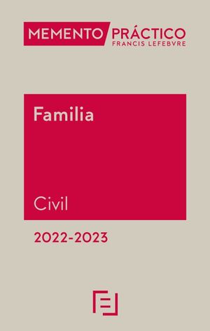 MEMENTO PRACTICO FAMILIA (CIVIL) 2022-2023