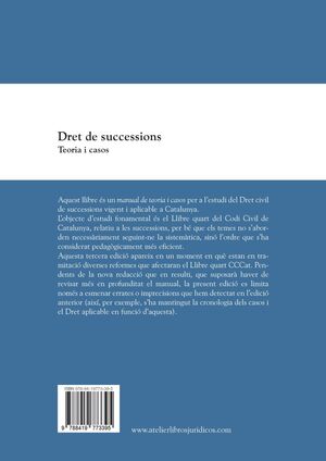 DRET DE SUCCESSIONS. TEORIA I CASOS. 3ª EDICIÓ