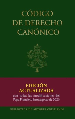 CODIGO DE DERECHO CANONICO. AGOSTO 2023