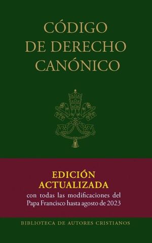 CODIGO DE DERECHO CANONICO. AGOSTO 2023