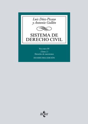 SISTEMA DE DERECHO CIVIL. VOLUMEN  IV. TOMO 2