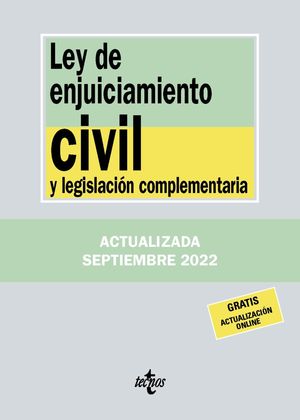 LEY DE ENJUICIAMIENTO CIVIL Y LEGISLACIÓN COMPLEMENTARIA