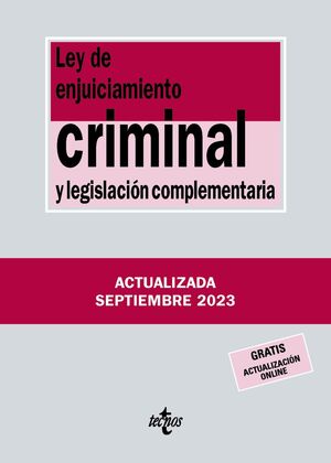 LEY ENJUICIAMIENTO CRIMINAL Y LEGISLACION COMPLEMENTARIA