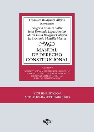 MANUAL DE DERECHO CONSTITUCIONAL. VOL. I