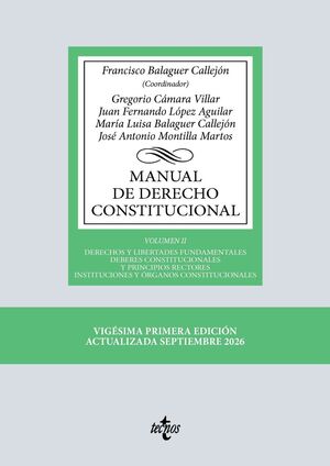 MANUAL DE DERECHO CONSTITUCIONAL. VOL. II