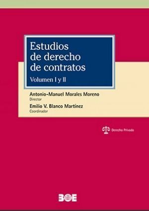 ESTUDIOS DE DERECHO DE CONTRATOS. (2 TOMOS)