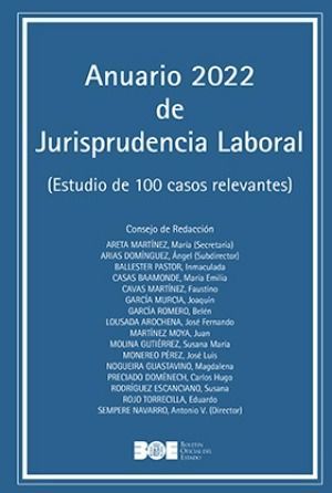 ANUARIO 2022 DE JURISPRUDENCIA LABORAL