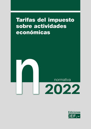 TARIFAS DEL IMPUESTO SOBRE ACTIVIDADES ECONOMICAS 2022