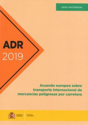 ADR 2019. ACUERDO EUROPEO TRANSPORTE