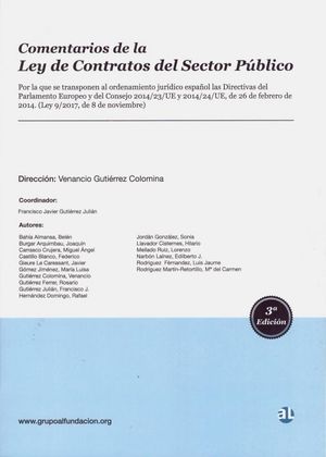 COMENTARIOS DE LA LEY DE CONTRATOS DEL SECTOR PÚBLICO