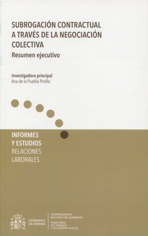 SUBROGACIÓN CONTRACTUAL A TRAVÉS DE LA NEGOCIACIÓN