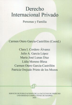 DERECHO INTERNACIONAL PRIVADO. PERSONAS Y FAMILIA