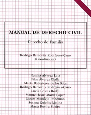 MANUAL DE DERECHO CIVIL. DERECHOS DE FAMILIA.