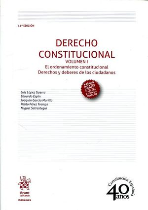DERECHO CONSTITUCIONAL. VOL. I