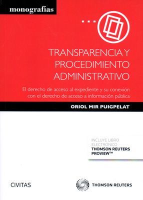 TRANSPARENCIA Y PROCEDIMIENTO ADMINISTRATIVO