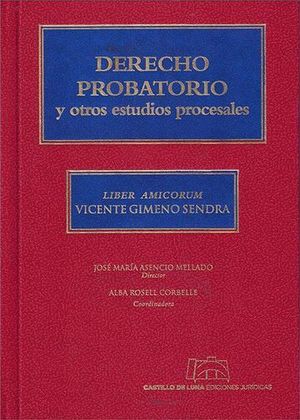 DERECHO PROBATORIO Y OTROS ESTUDIOS PROCESALES