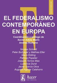 EL FEDERALISMO CONTEMPORÁNEO EN EUROPA