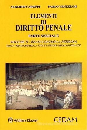 ELEMENTI DI DIRITTO PENALE. PARTE SPECIALE VOL. 2. 1