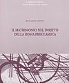 IL MATRIMONIO NEL DIRITTO DELLA ROMA PRECLASSICA