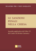 LE SANZIONI PENALI NELLA CHIESA.