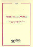 DIRITTO PENALE CANONICO. DOTTRINA, PRASSI E