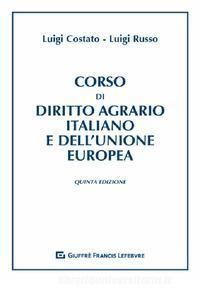CORSO DI DIRITTO AGRARIO ITALIANO E DELL'UNIONE EUROPEA