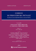 CODICE DI PROCEDURA PENALE. VOL. III. LIBRO V