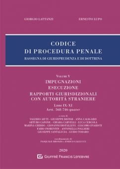 CODICE DI PROCEDURA PENALE. VOLUME V