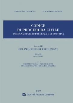 CODICE DI PROCEDURA CIVILE. VOLUMEN III