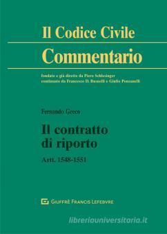 IL CONTRATTO DI RIPORTO. ARTT. 1548-1551