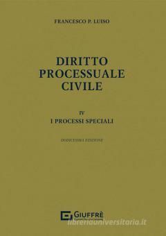 DIRITTO PROCESSUALE CIVILE, IV
