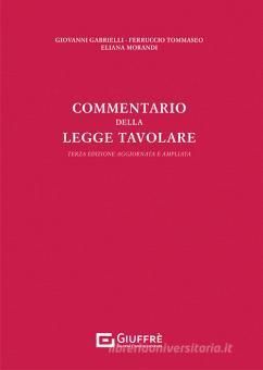 COMMENTARIO DELLA LEGGE TAVOLARE
