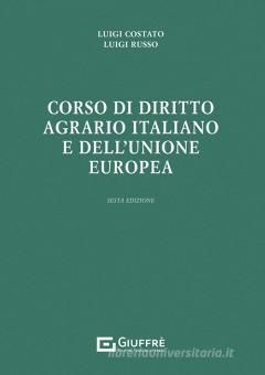 CORSO DI DIRITTO AGRARIO ITALIANO E DELL'UNIONE EUROPEA