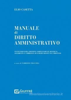 MANUALE DI DIRITTO AMMINISTRATIVO