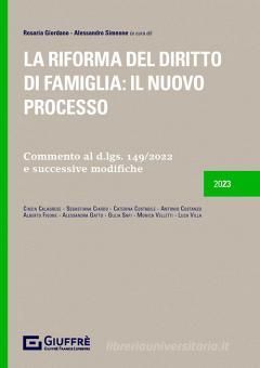 LA RIFORMA DEL DIRITTO DI FAMIGLIA: IL NUOVO PROCESSO.