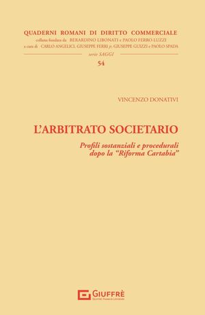 L'ARBITRATO SOCIETARIO