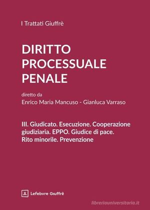 DIRITTO PROCESSUALE PENALE VOL. III