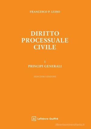 DIRITTO PROCESSUALE CIVILE I.