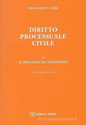 DIRITTO PROCESSUALE CIVILE II.