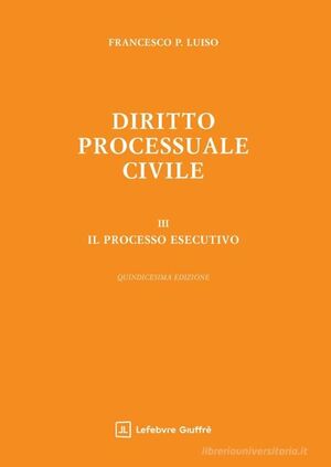 DIRITTO PROCESSUALE CIVILE III.