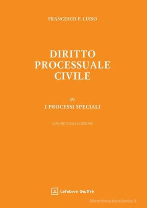 DIRITTO PROCESSUALE CIVILE IV.