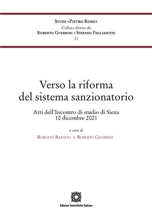 VERSO LA RIFORMA DEL SISTEMA SANZIONATORIO