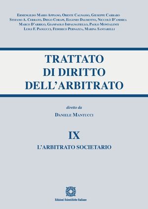 L'ARBITRATO SOCIETARIO - TRATTATO DI DIRITTO