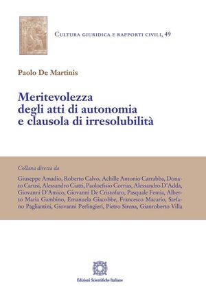 MERITEVOLEZZA DEGLI ATTI DI AUTONOMIA E CLAUSOLA