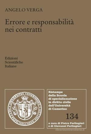 ERRORE E RESPONSABILITÀ NEI CONTRATTI