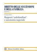 RAPPORTI «ENDOFAMILIARI» E AUTONOMIA NEGOZIALE