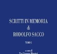 SCRITTI IN ONORE DI RODOLFO SACCO (2 VOLS.)
